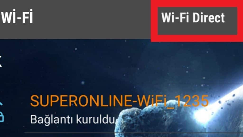 WiFi Directi Açmak
