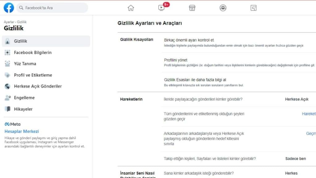 Facebook hesabı nasıl silinir