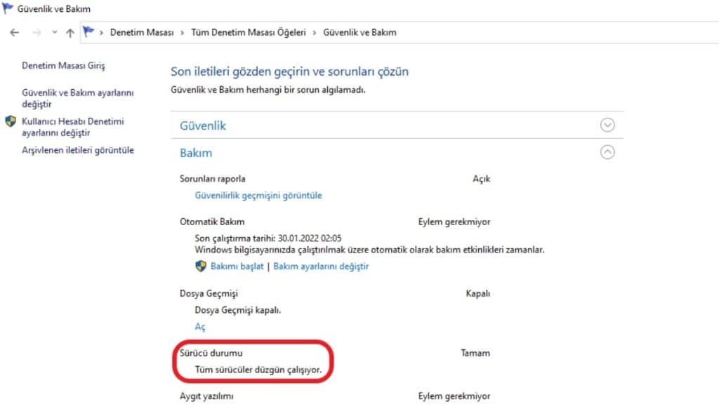 Disk Hatalarını Kontrol Etmek