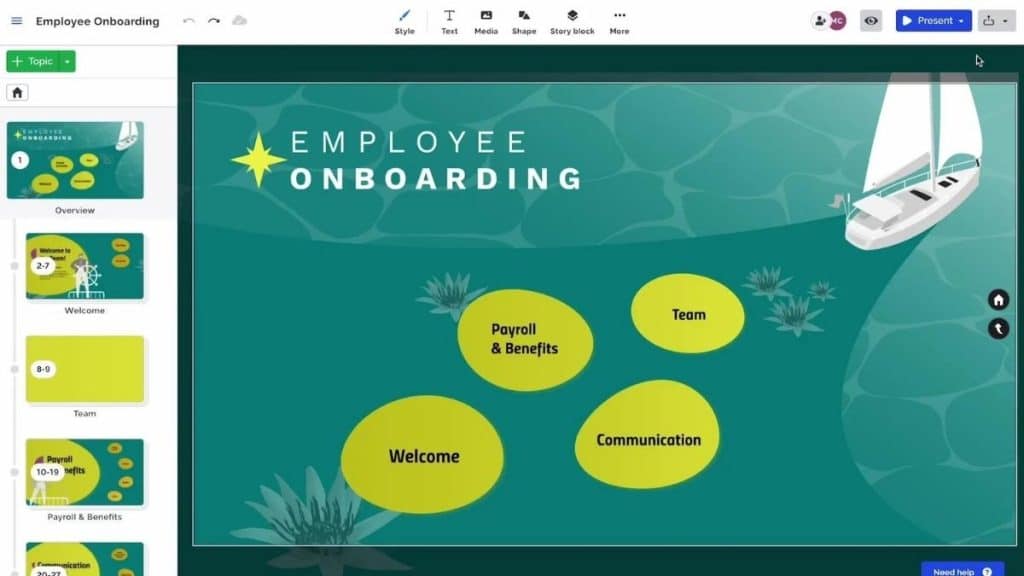 sunum programları - Prezi