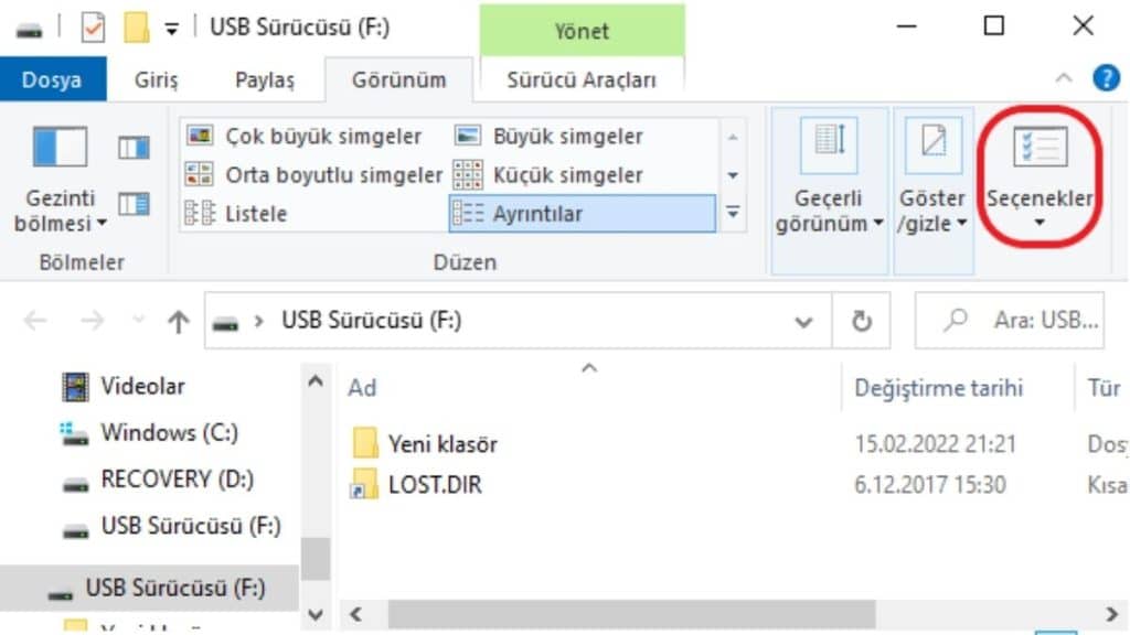 System Volume Information Dosyası Nasıl Gizlenir - 2