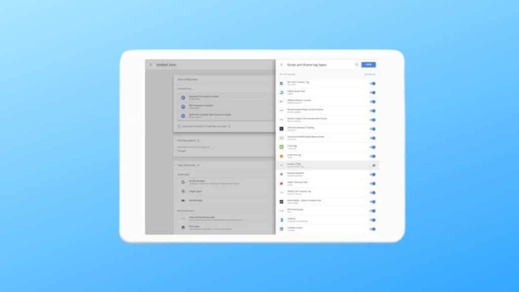 Google Tag Manager Bölümleri