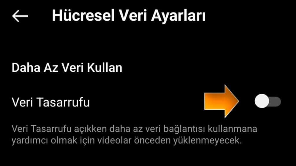 Instagram'da Veri Tasarrufu Seçeneğini Kapatın - 4