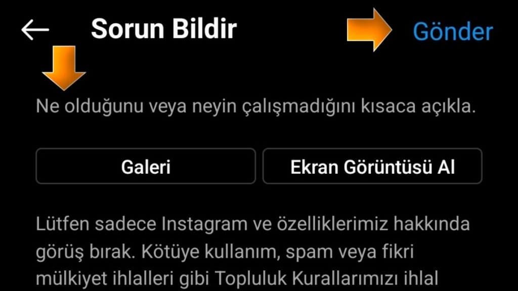 Instagram Akış Yenilenemedi Hatasını Bildirme - 4