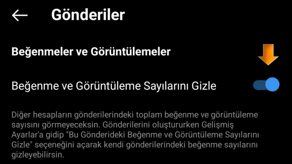 Diğer Kullanıcıların Beğeni Sayılarını Gizleme - 2