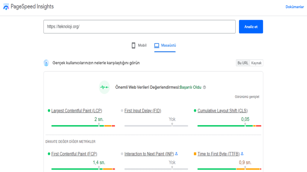 Google Pagespeed Nasıl Kullanılır - 1