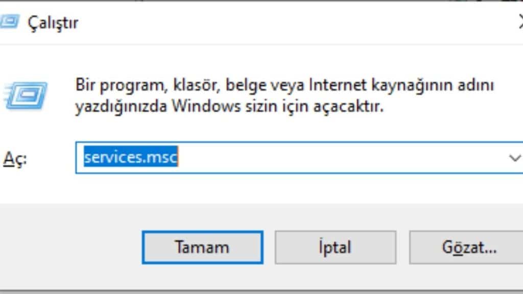 Hizmetler Bölümüne Erişme Hizmetler Üzerinden SysMain'i Devre Dışı Bırakmak - 1