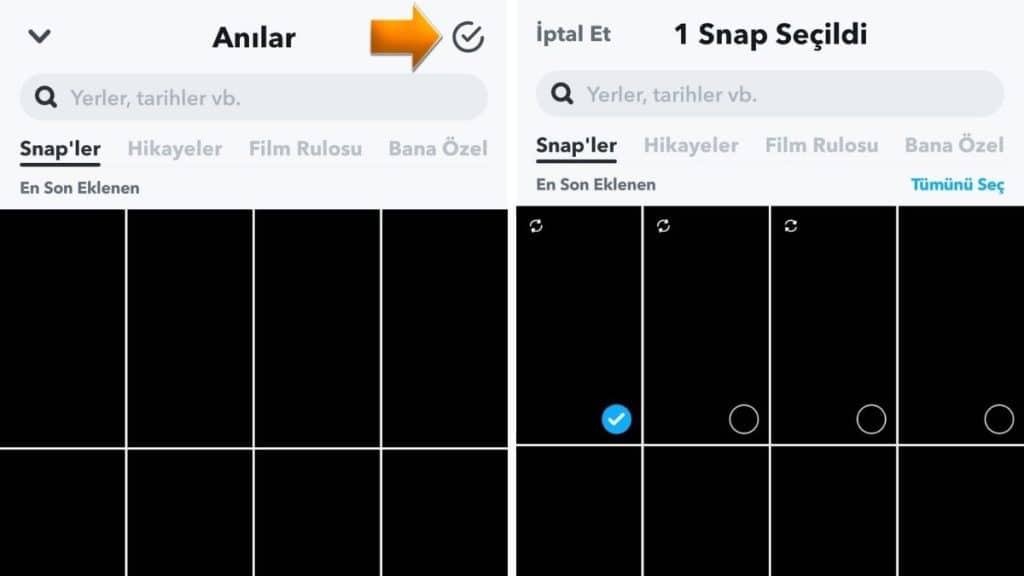 Anılar Bölümünü Kontrol Edin - 1