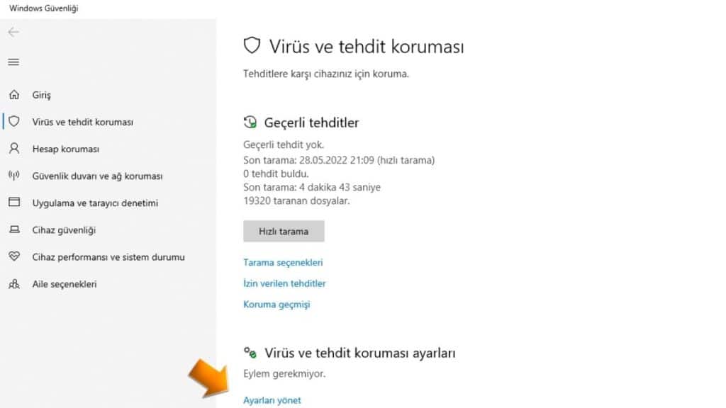 Windows Defender Ayarlarını Yönetme Antimalware Service Executable Hizmetini Hariç Tutulanlar Listesine Ekleyin - 4
