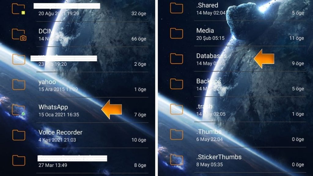 Yerel Yedekleme Üzerinden WhatsApp Mesajlarını Geri Getirme