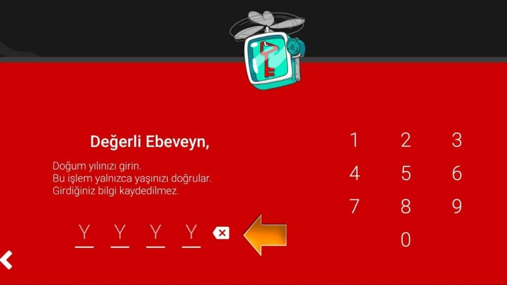 Doğum Yılını Girme
