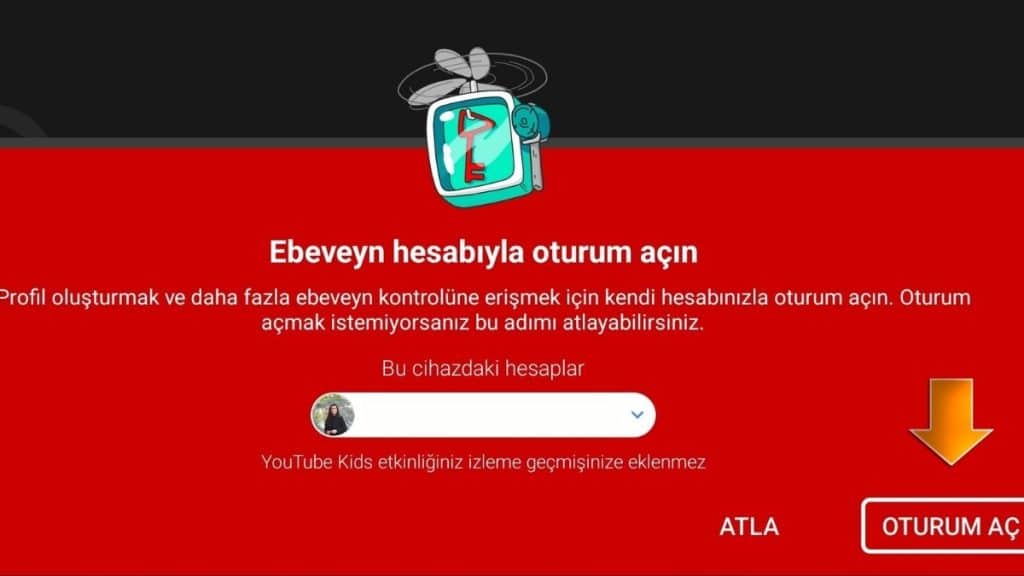 Gmail Hesabı ile YouTube Kids Oturumu Açma
