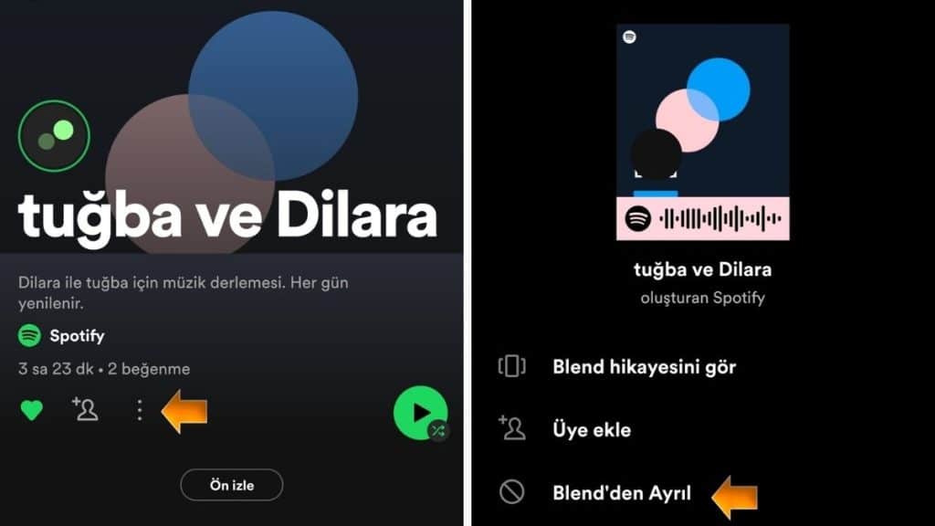 Spotify Blendden Ayrılma