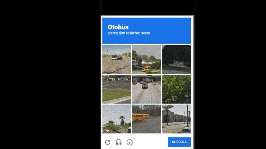 Görsel Tabanlı Captcha