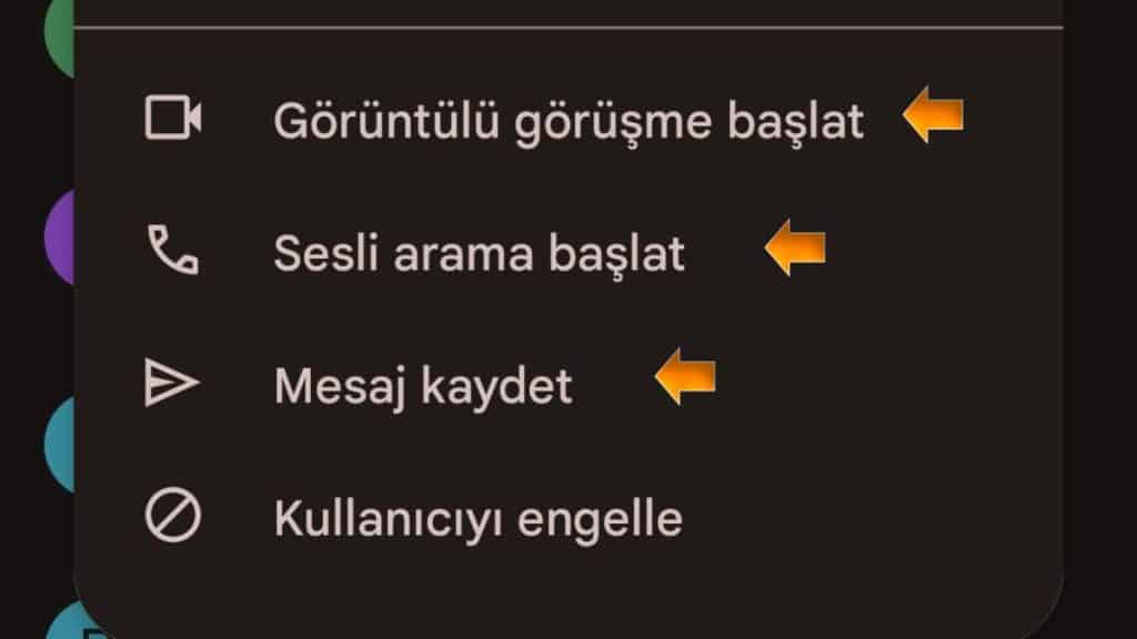 Telefondan Google Duo Görüntülü Görüşme Sesli Arama Başlatma