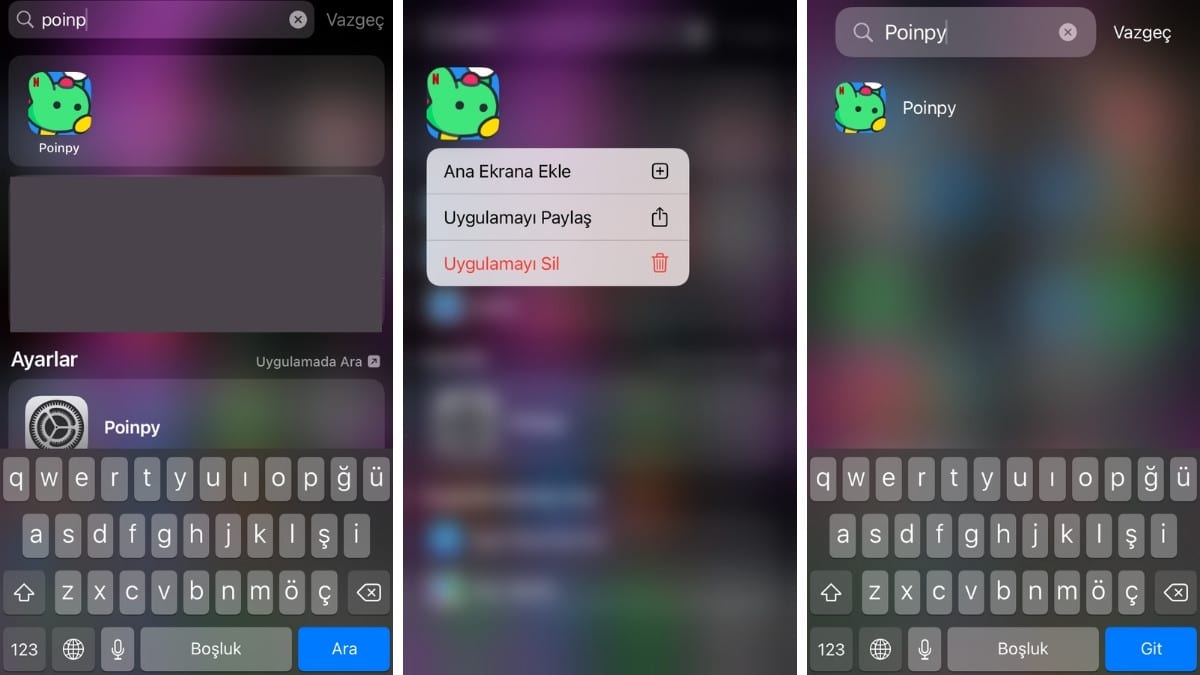 iphone ana ekrana uygulama ekleme