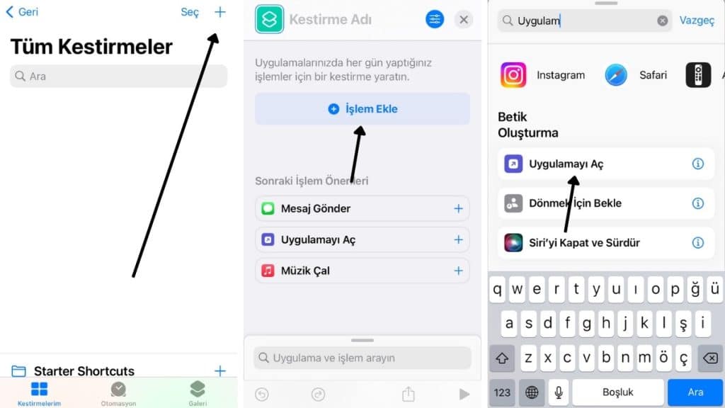 iphone uygulama gizleme kısayol