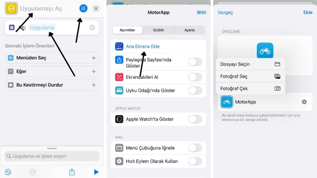 iphone uygulama gizleme kısayol