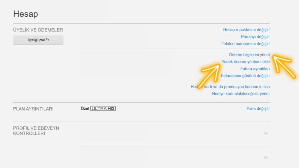netflix üyelik ücreti ödeme yöntemi