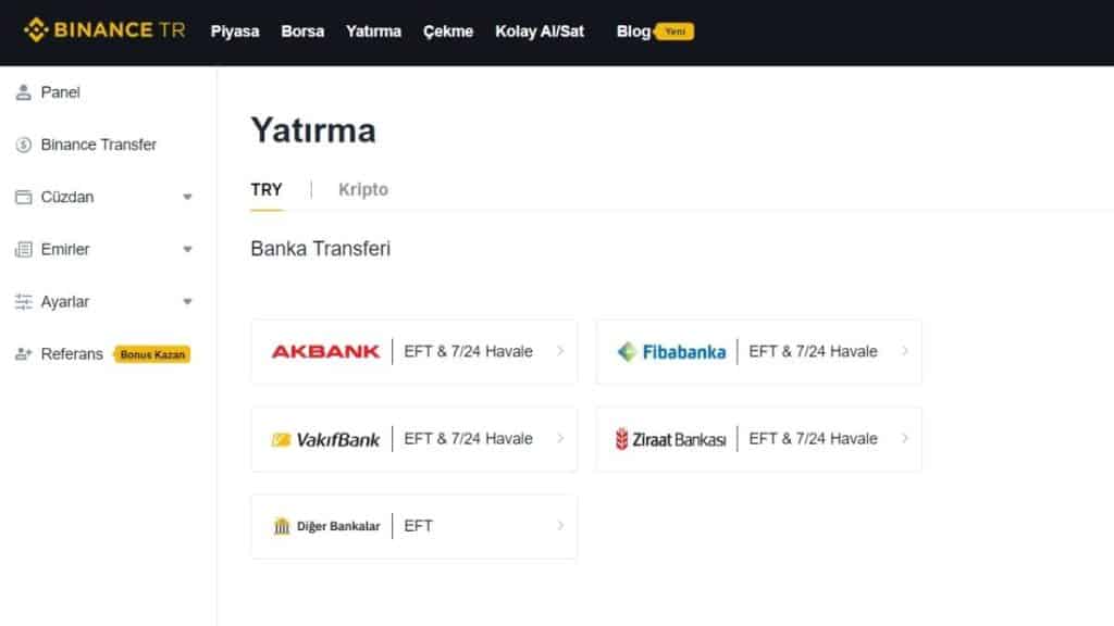 Binance TR Para Yatırma İşlemi Nasıl Yapılır - 2