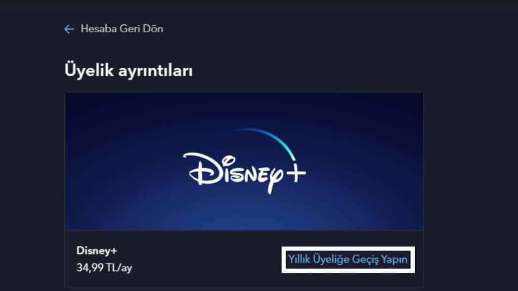 Disney Plus Üyelik Planı ve Ödeme Yöntemi Değiştirme