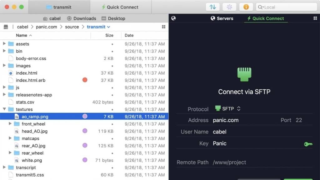 en iyi FTP programları - Transmit
