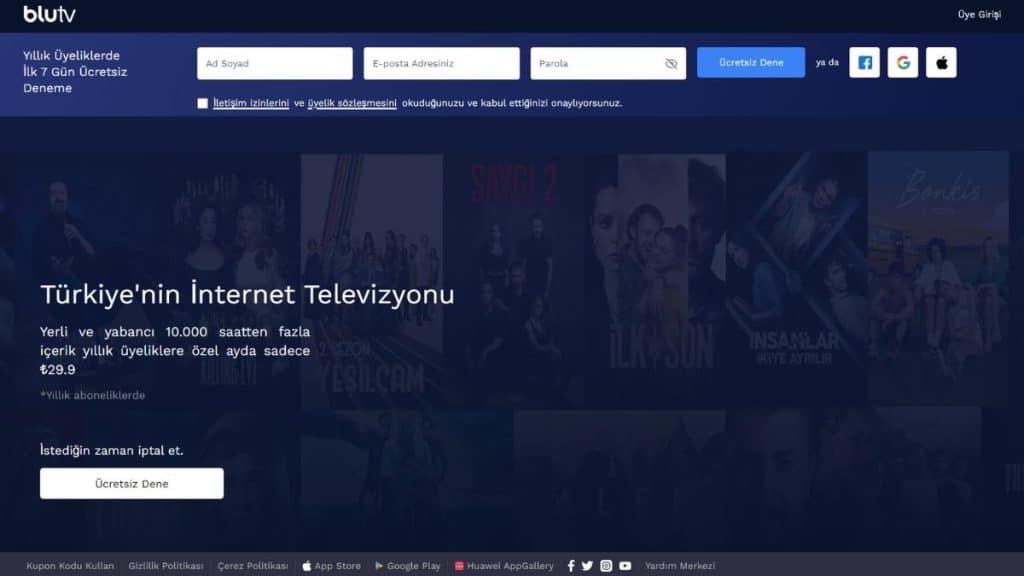 BluTV Üyelik Paketleri Nelerdir