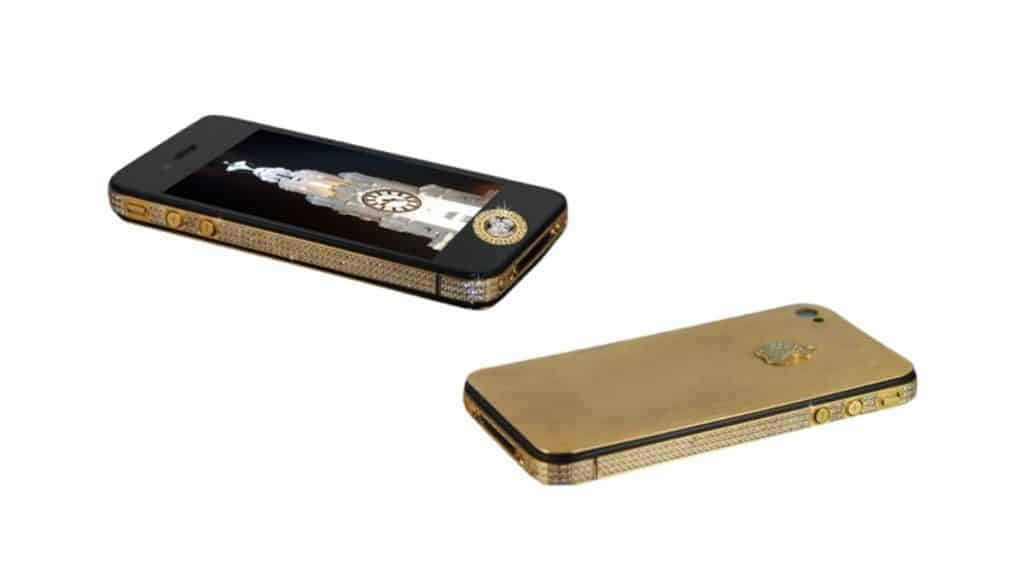 dünyanın en pahalı telefonu - Stuart Hughes iPhone 4S Elite Gold
