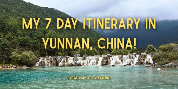 My first time in Yunnan, China!