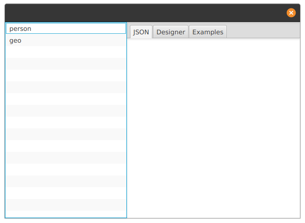 The Application after it started
