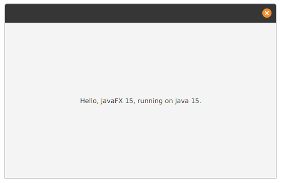 Hello World JavaFX App