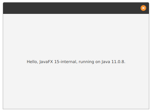 Hello World JavaFX App