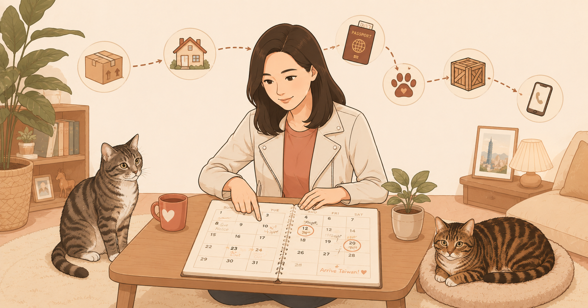 美國搬回台灣全攻略：12個月時間軸，一次看懂該做什麼