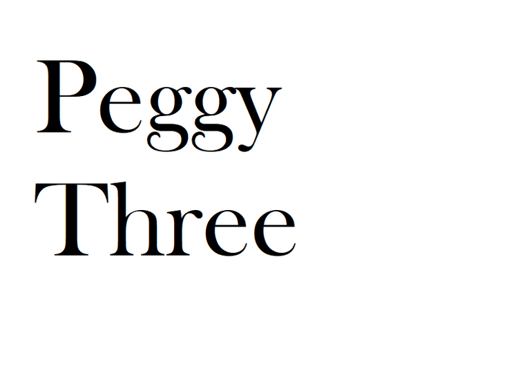 Moving In: Peggy Three
