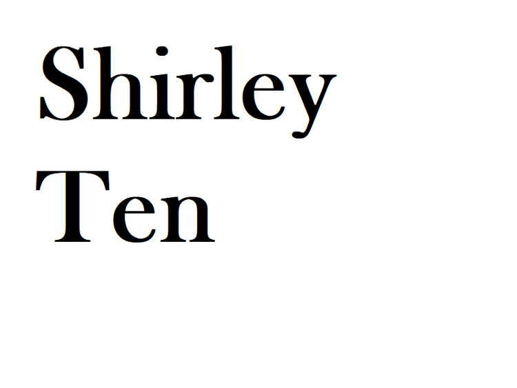 Moving In: Shirley Ten