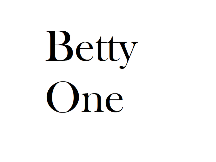 Betty One