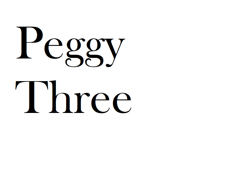 Moving In: Peggy Three