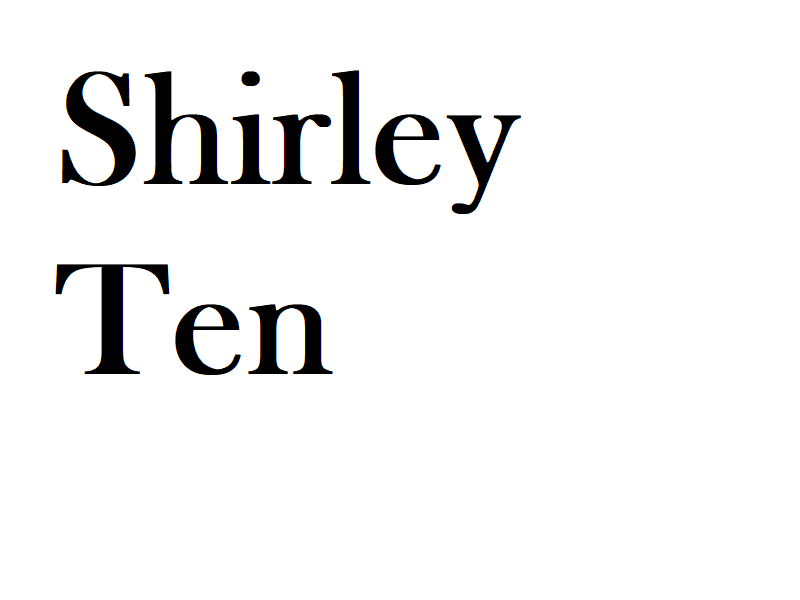 Moving In: Shirley Ten