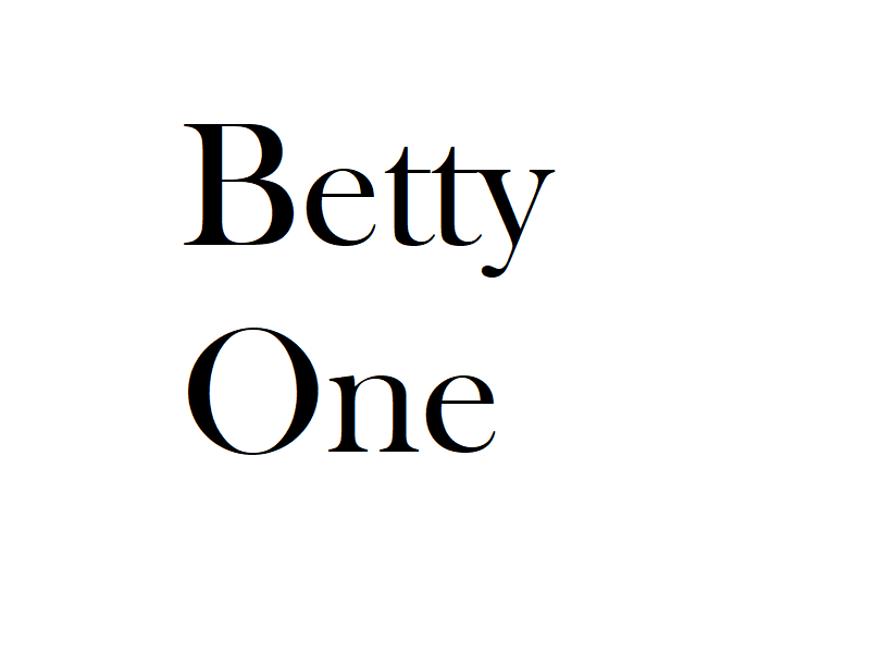 Betty One