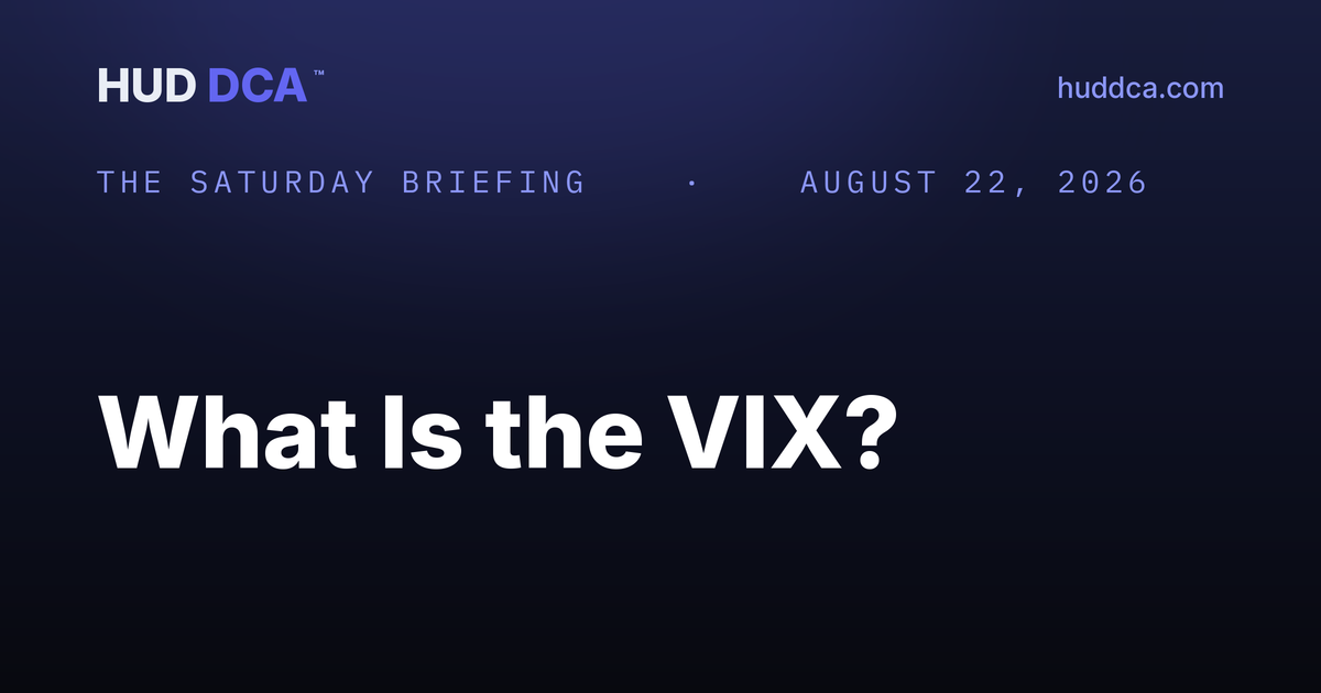 The Saturday Briefing: What is the VIX?