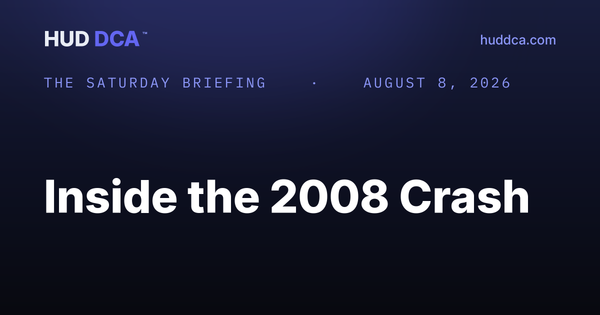 The Saturday Briefing: The 2008 Financial Crisis