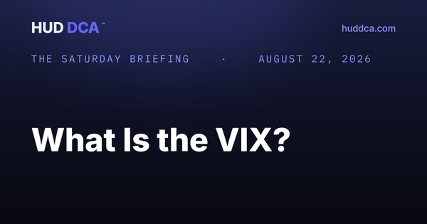 The Saturday Briefing: What is the VIX?