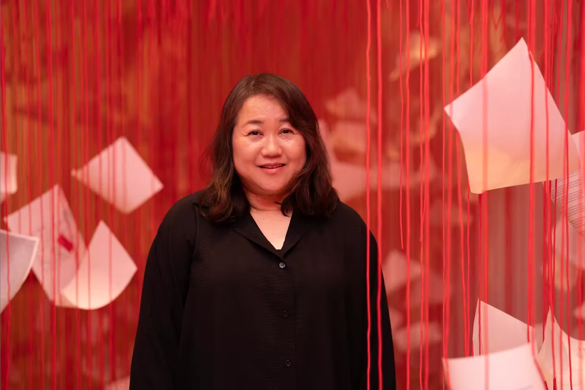 Thousands of balls of yarn. All by hand.