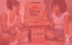 Pizza Hut Moving Box Table