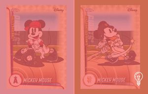 Chrome Disney Trading Card Set