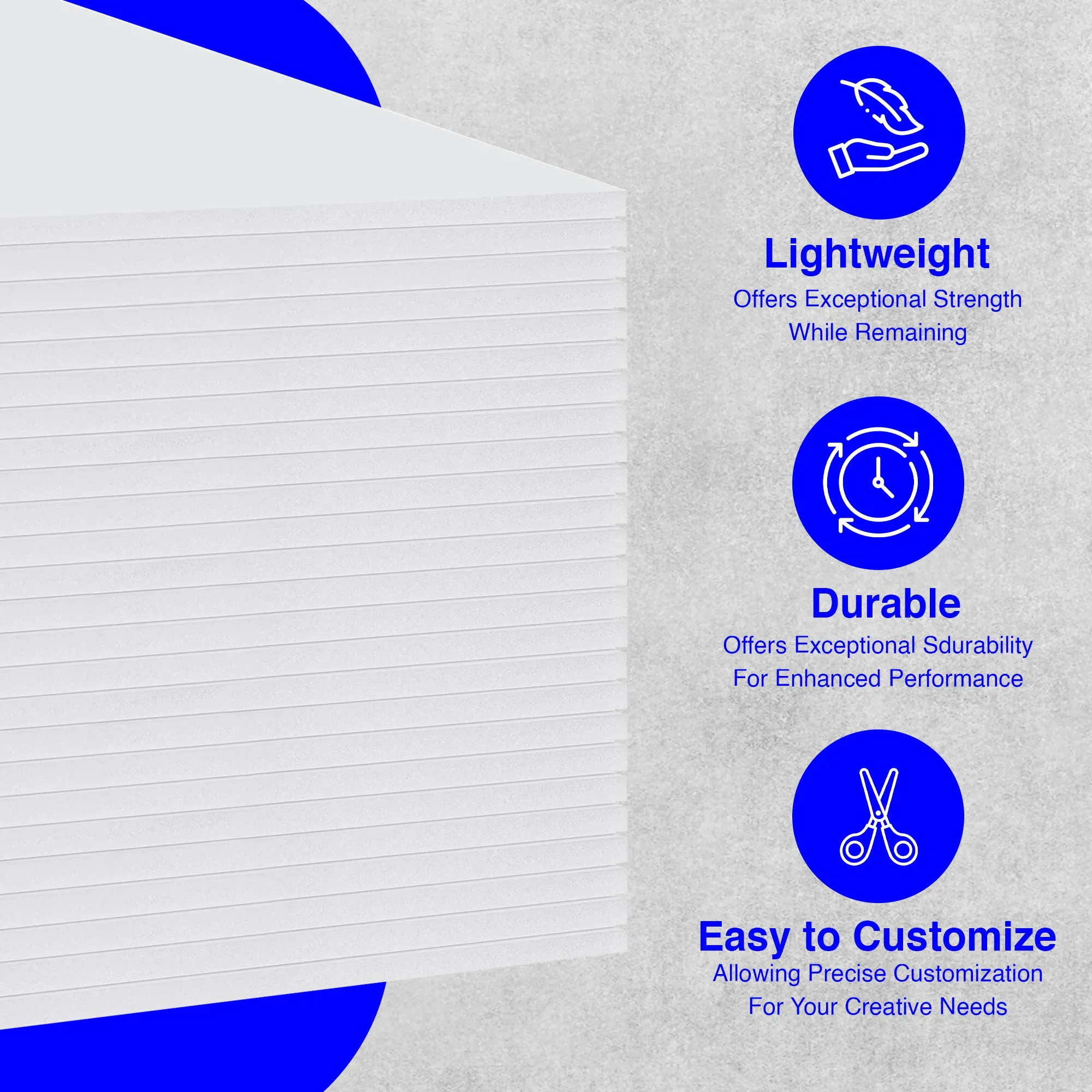 Person cutting a white foam board with a utility knife for an art or school project