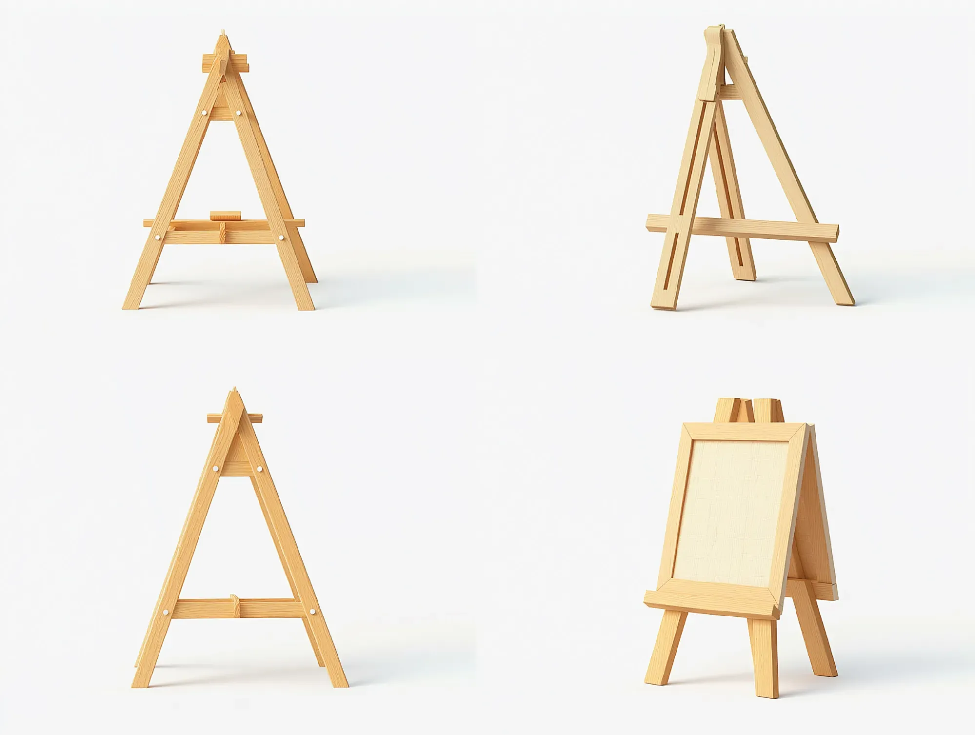 Demonstration of how the right easel supports healthy posture during long painting sessions