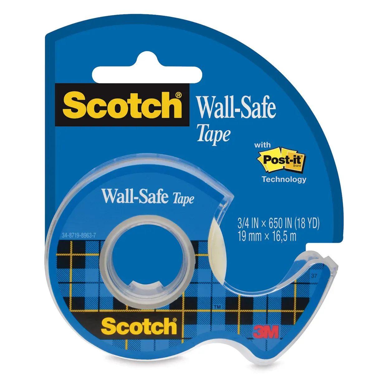 Scotch Wall Safe Tape for home, office, crafts, and damage-free wall use