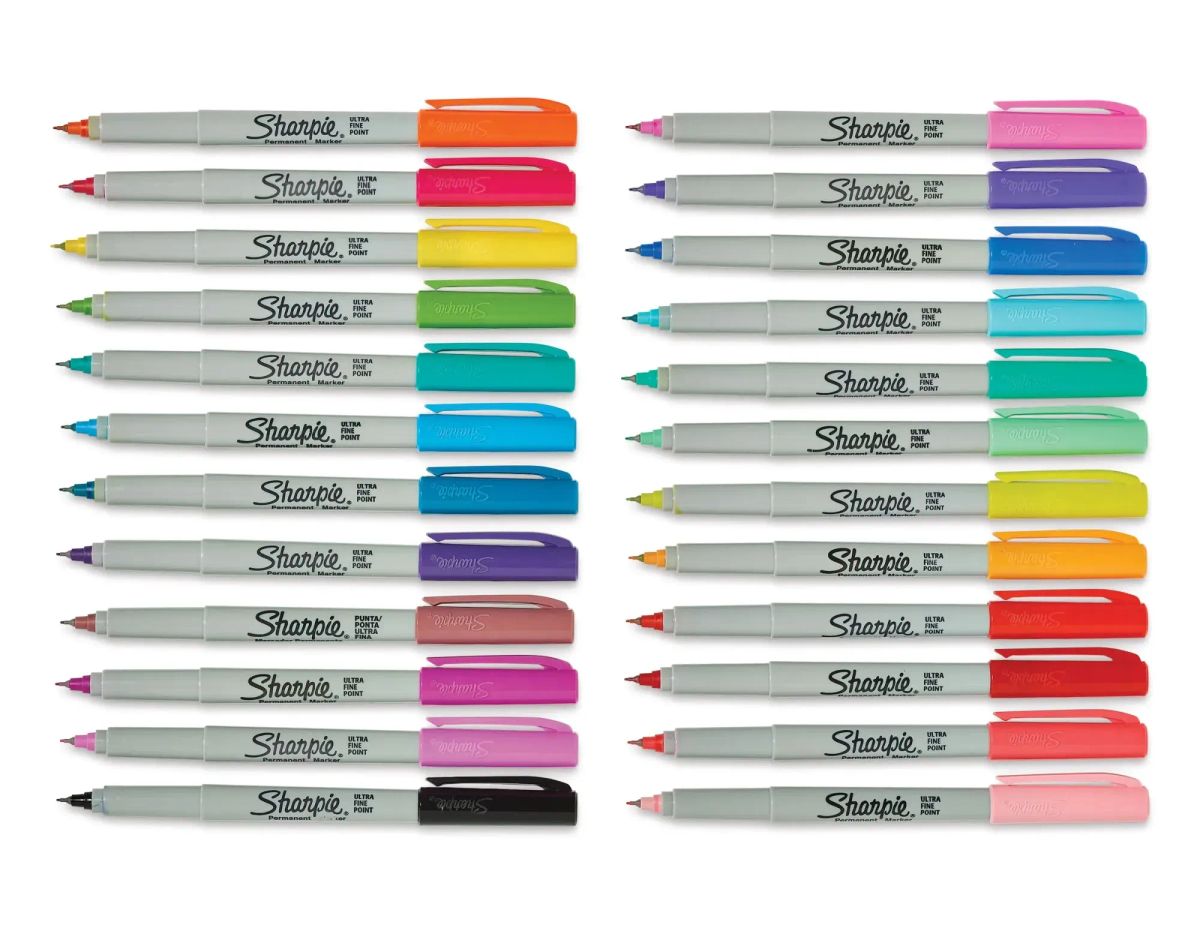 Sharpie Ultra-Fine Point Markers 12-pack in assorted colors