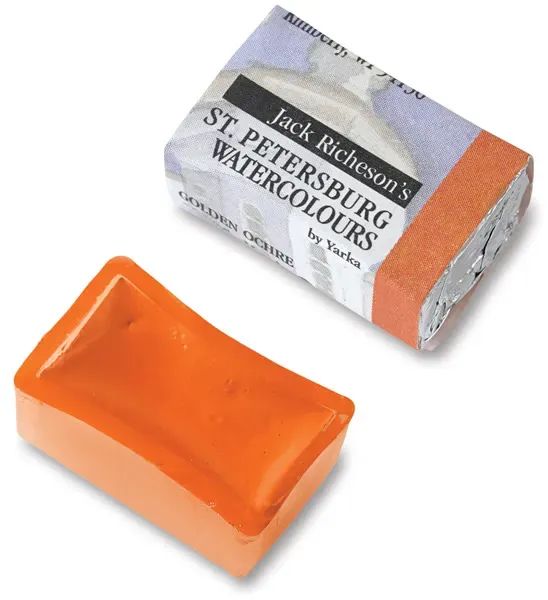 Yarka St. Petersburg Professional Watercolor Pans in vibrant colors